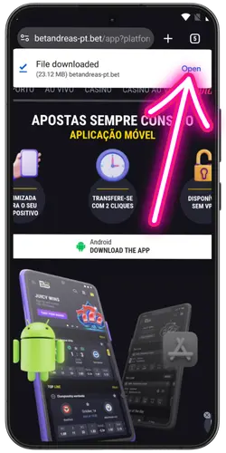Bet Andreas Instalar aplicações