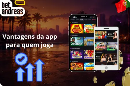 Betandreas joga no telemóvel
